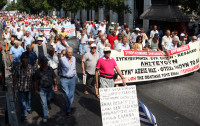 Greek pensioners protest against new austerity measures